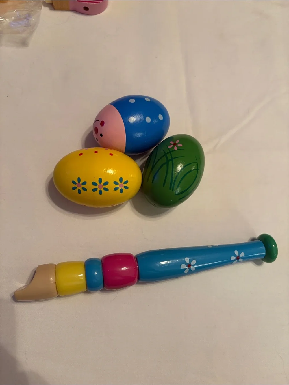 Multicolor Kids Wooden Musical Instrument Set with backpack.
